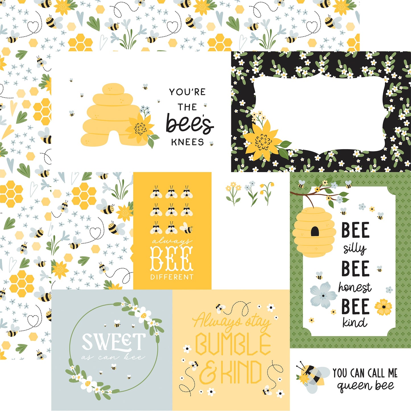 Happy As Can Bee Double-Sided Cardstock 12"X12"-Select Style