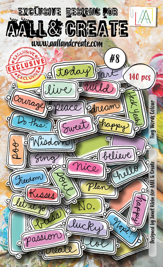 AALL And Create Ephemera-Tiny Words Colour