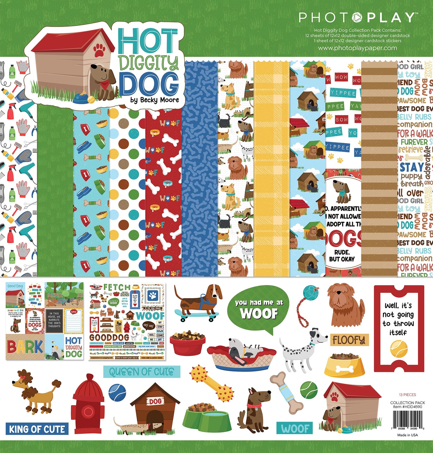 PhotoPlay Collection Pack 12"X12"-Hot Diggity Dog