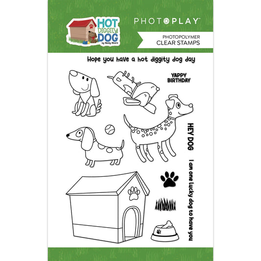 PhotoPlay Photopolymer Clear Stamps-Hot Diggity Dog