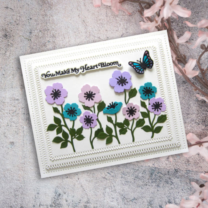 Creative Expressions Craft Die By Sue Wilson-Wild Roses, Finishing Touches