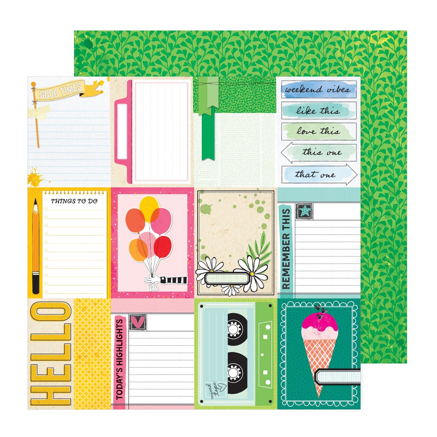 Vicki Boutin Bold And Bright Double-Sided Cardstock 12"X12"- Select Style