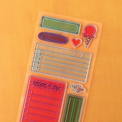 Shimelle Reasons To Smile Acrylic Stamp Set-10/Pkg