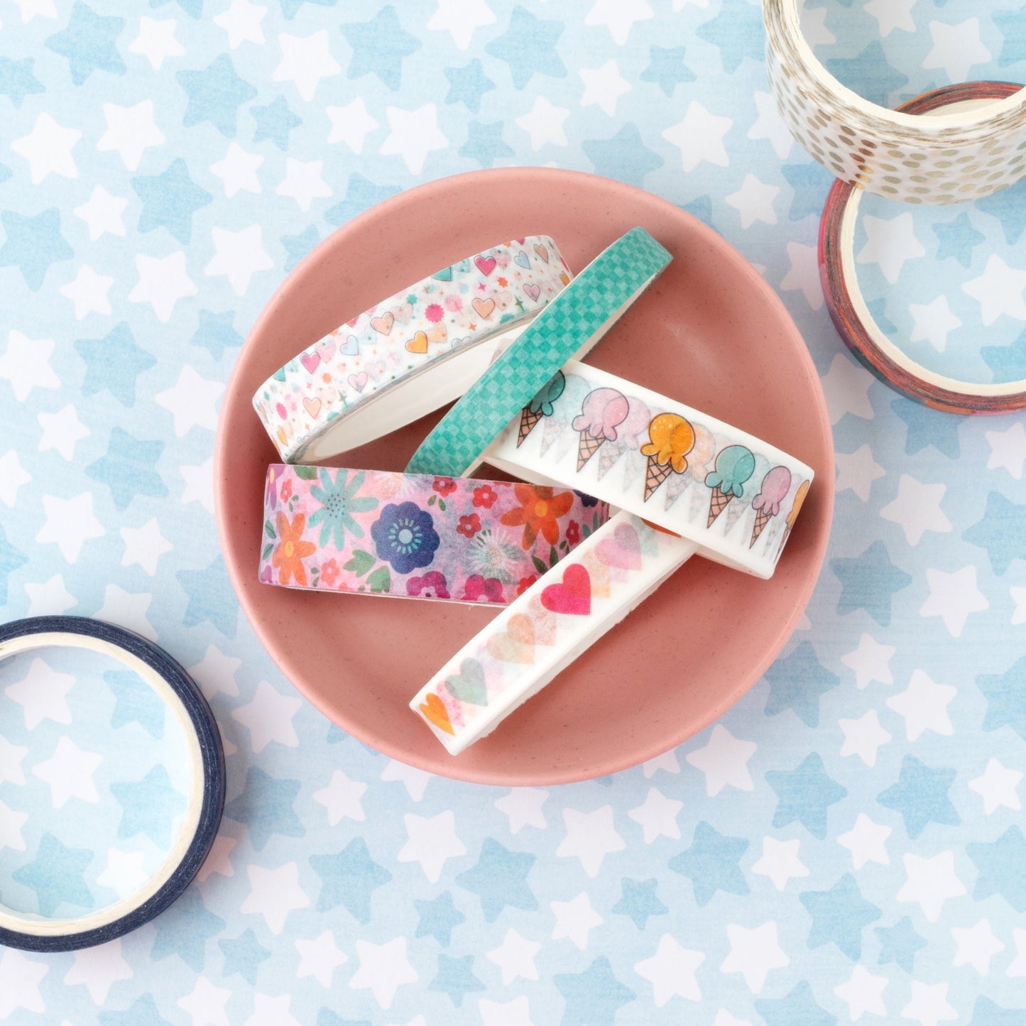 Shimelle Reasons To Smile Washi Tape-8 Pieces