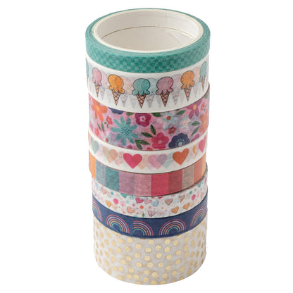 Shimelle Reasons To Smile Washi Tape-8 Pieces