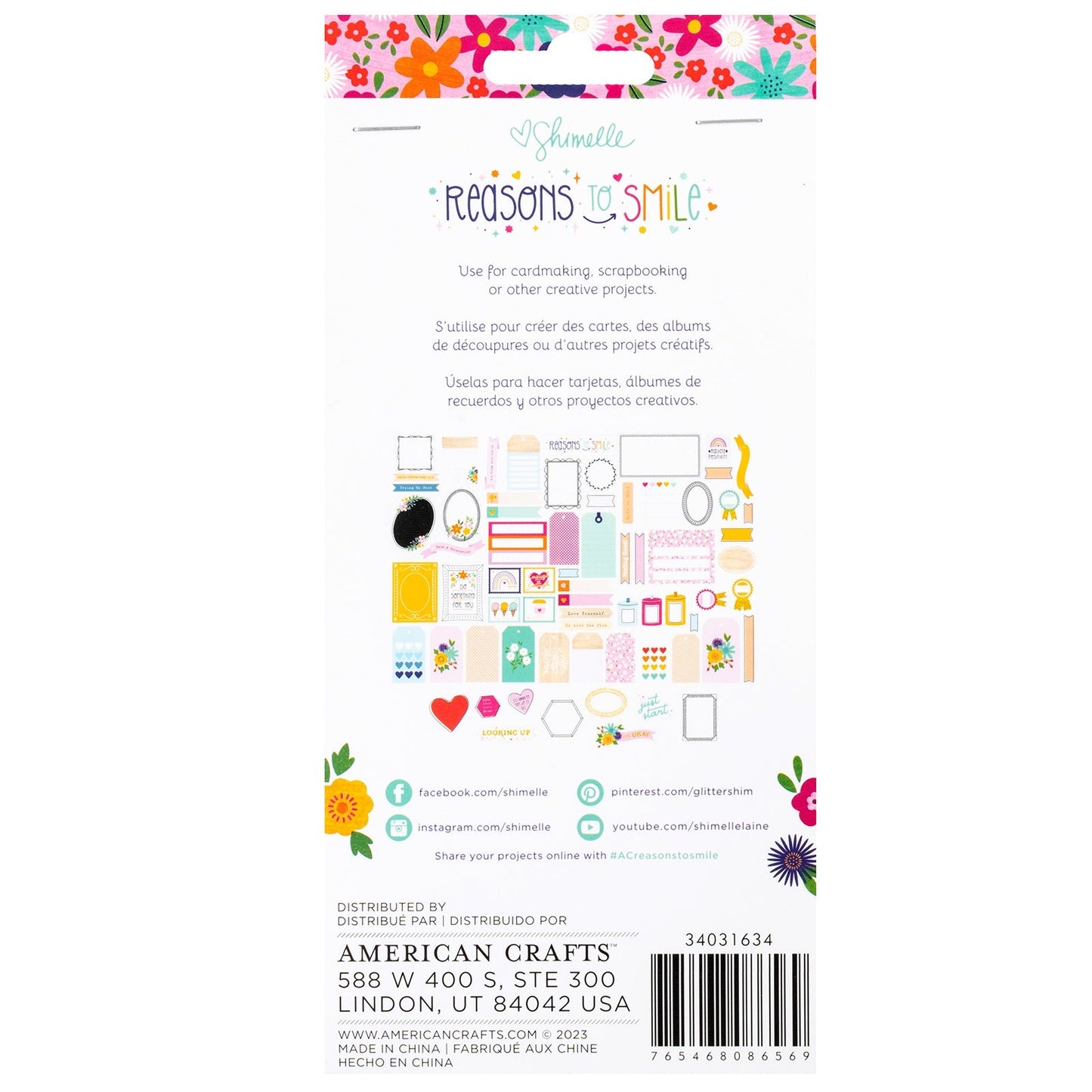 Shimelle Reasons To Smile Ephemera-Journaling