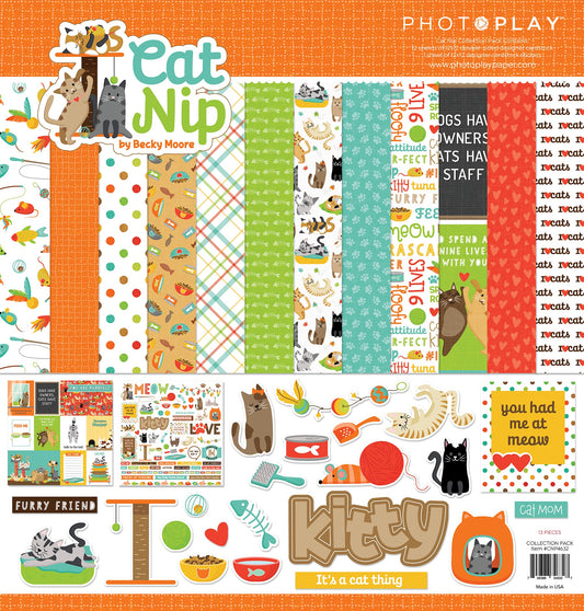 PhotoPlay Collection Pack 12"X12"-Cat Nip