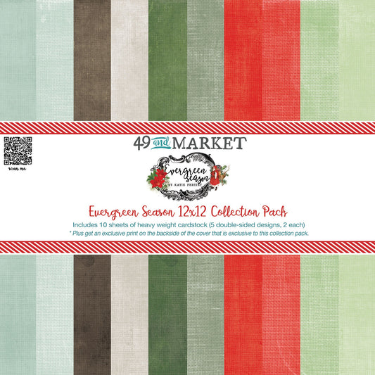 49 & Market Collection Pack 12"X12"-Evergreen Season Foundations