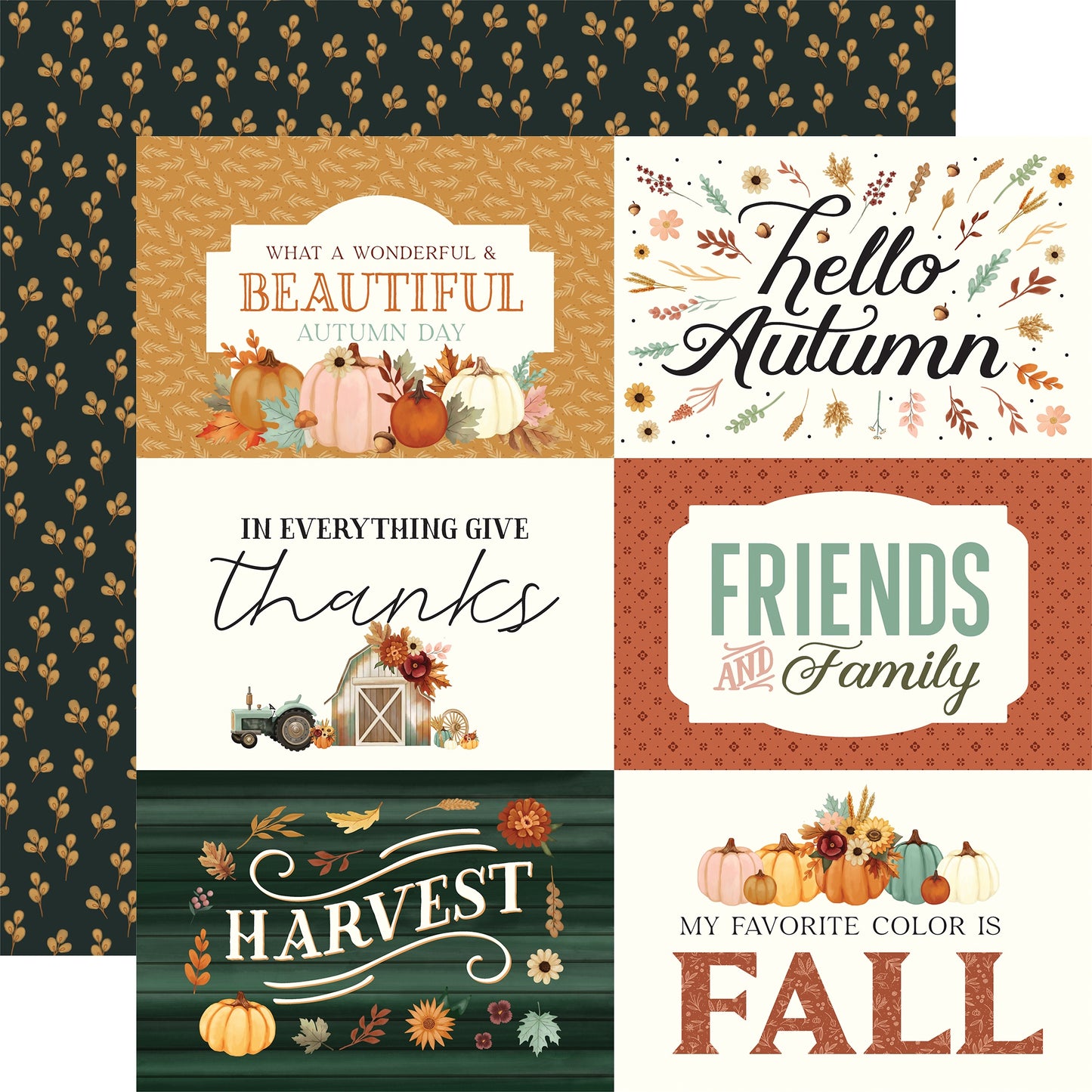 Harvest Double-Sided Cardstock 12"X12"-