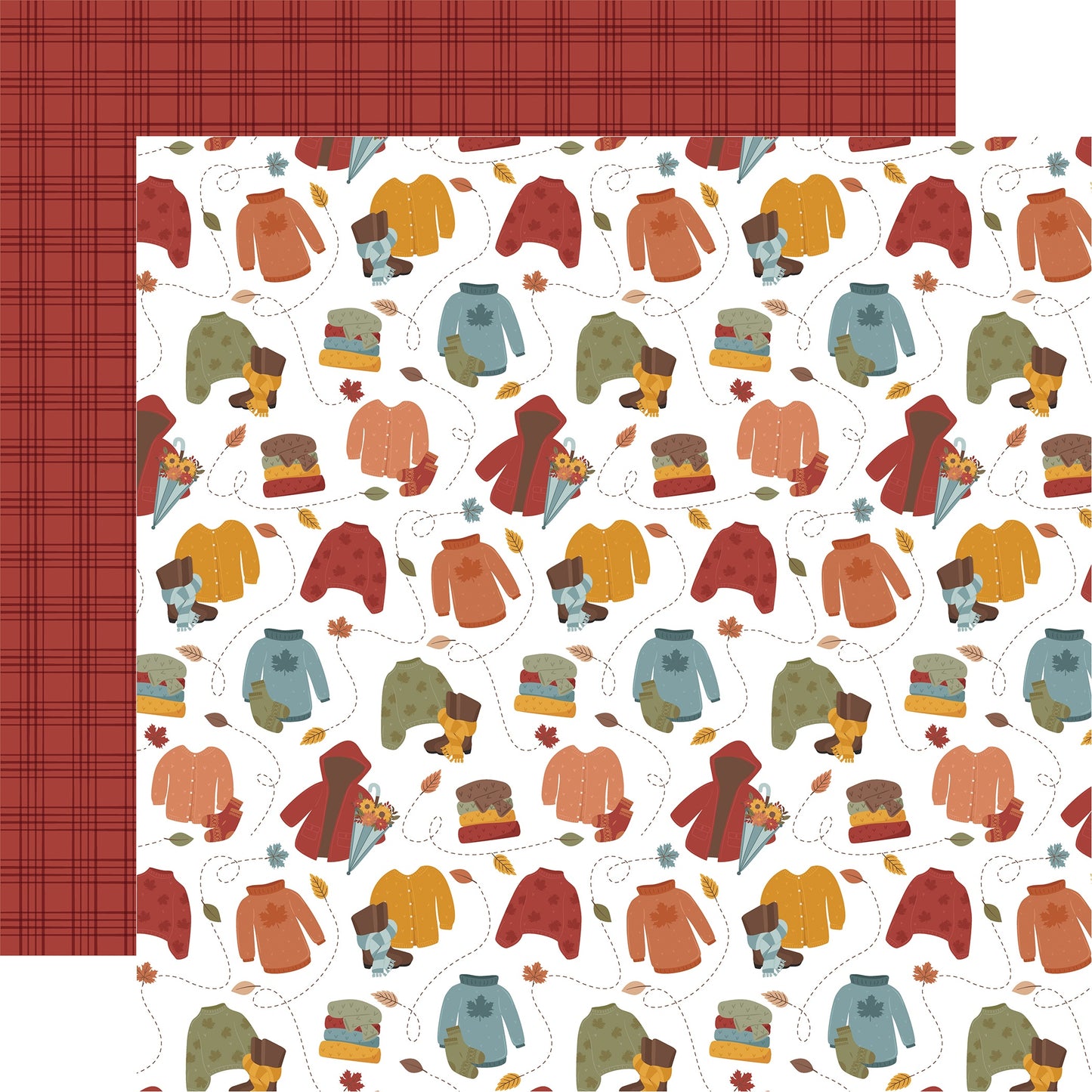 Sweater Weather Double-Sided Cardstock 12"X12"-