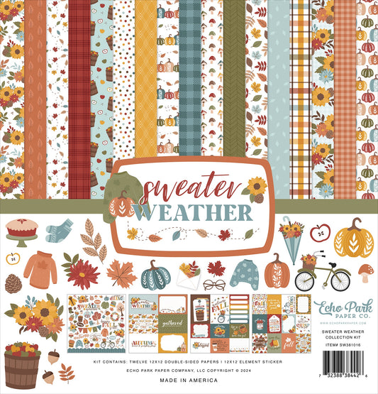 Echo Park Collection Kit 12"X12"-Sweater Weather