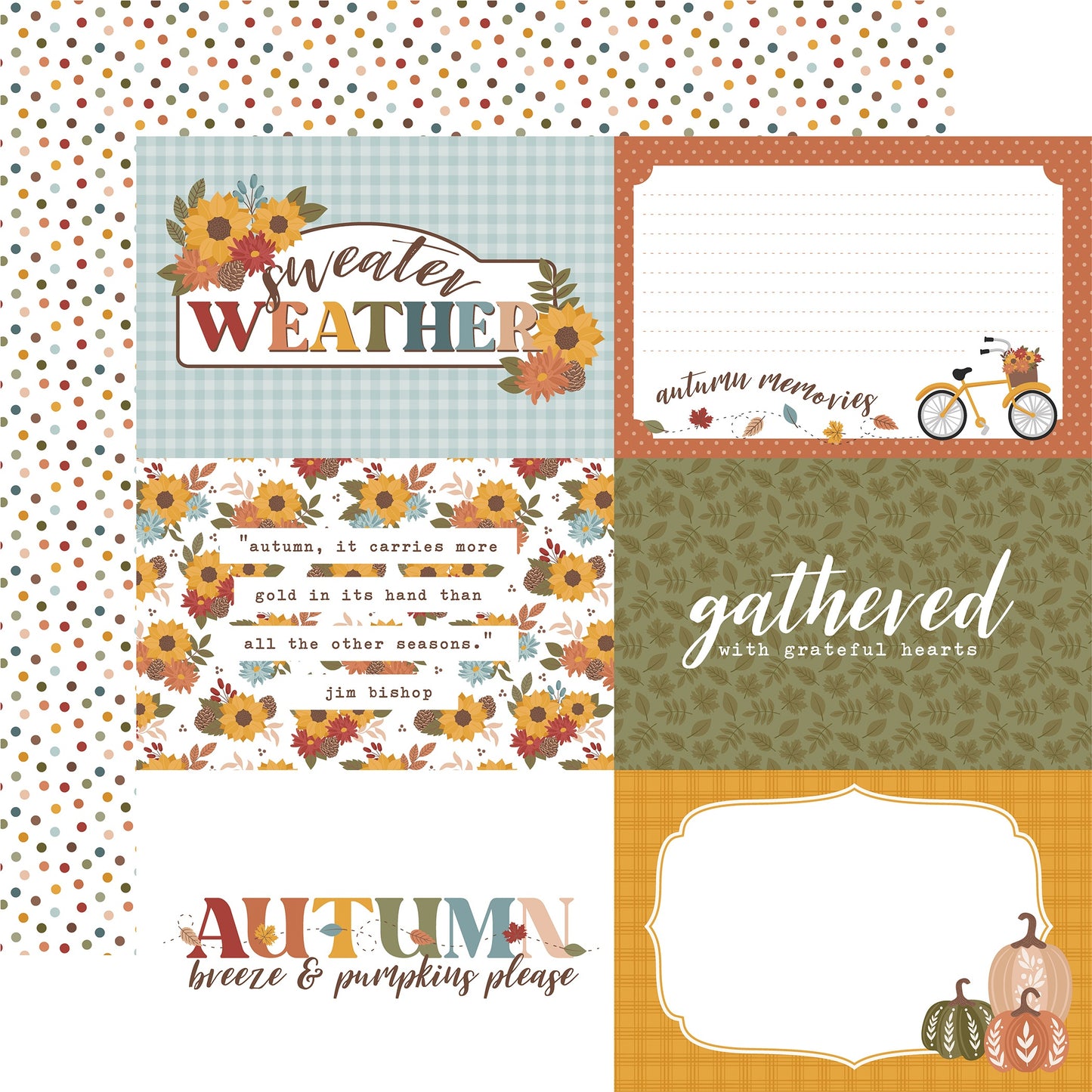 Sweater Weather Double-Sided Cardstock 12"X12"-