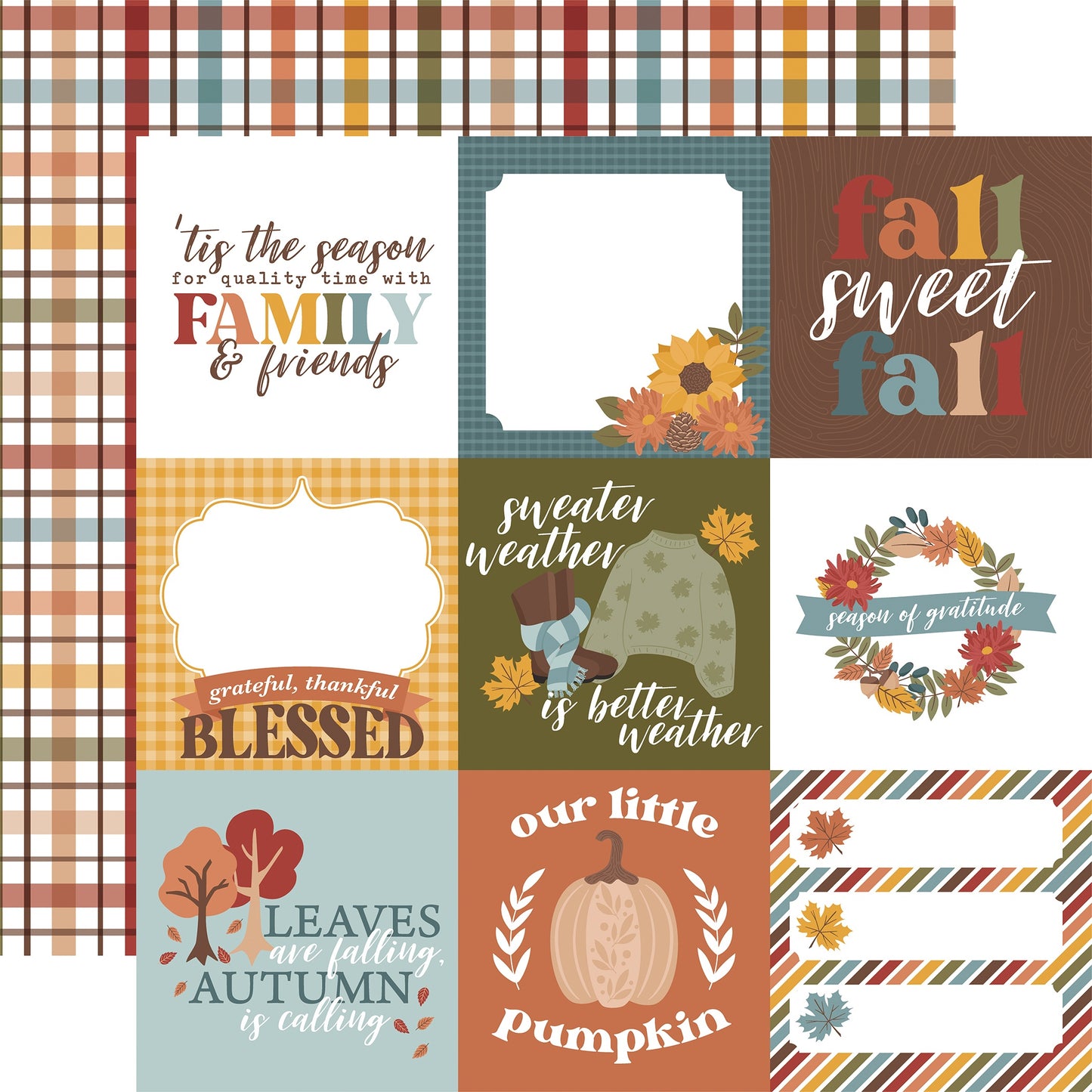 Sweater Weather Double-Sided Cardstock 12"X12"-