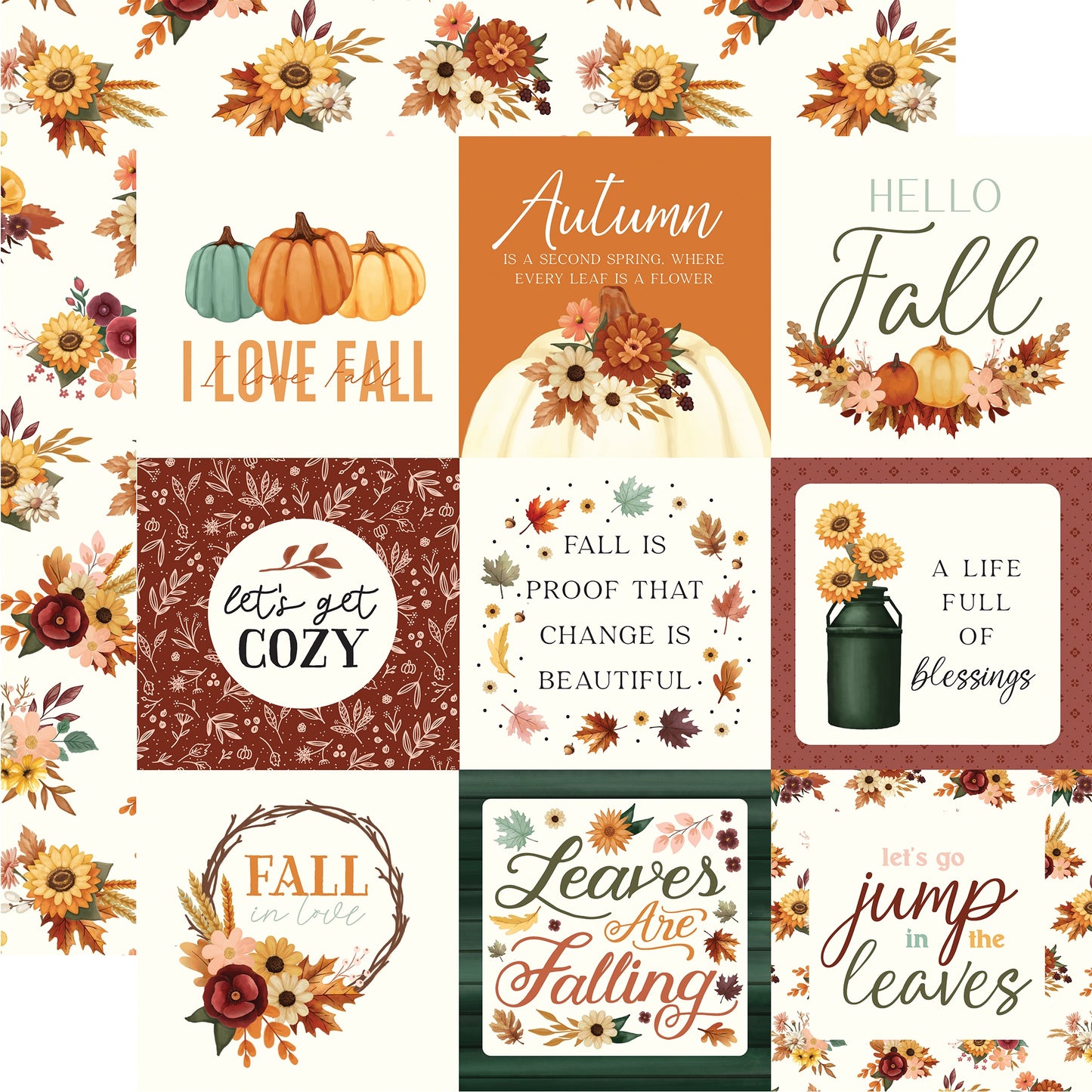 Harvest Double-Sided Cardstock 12"X12"-