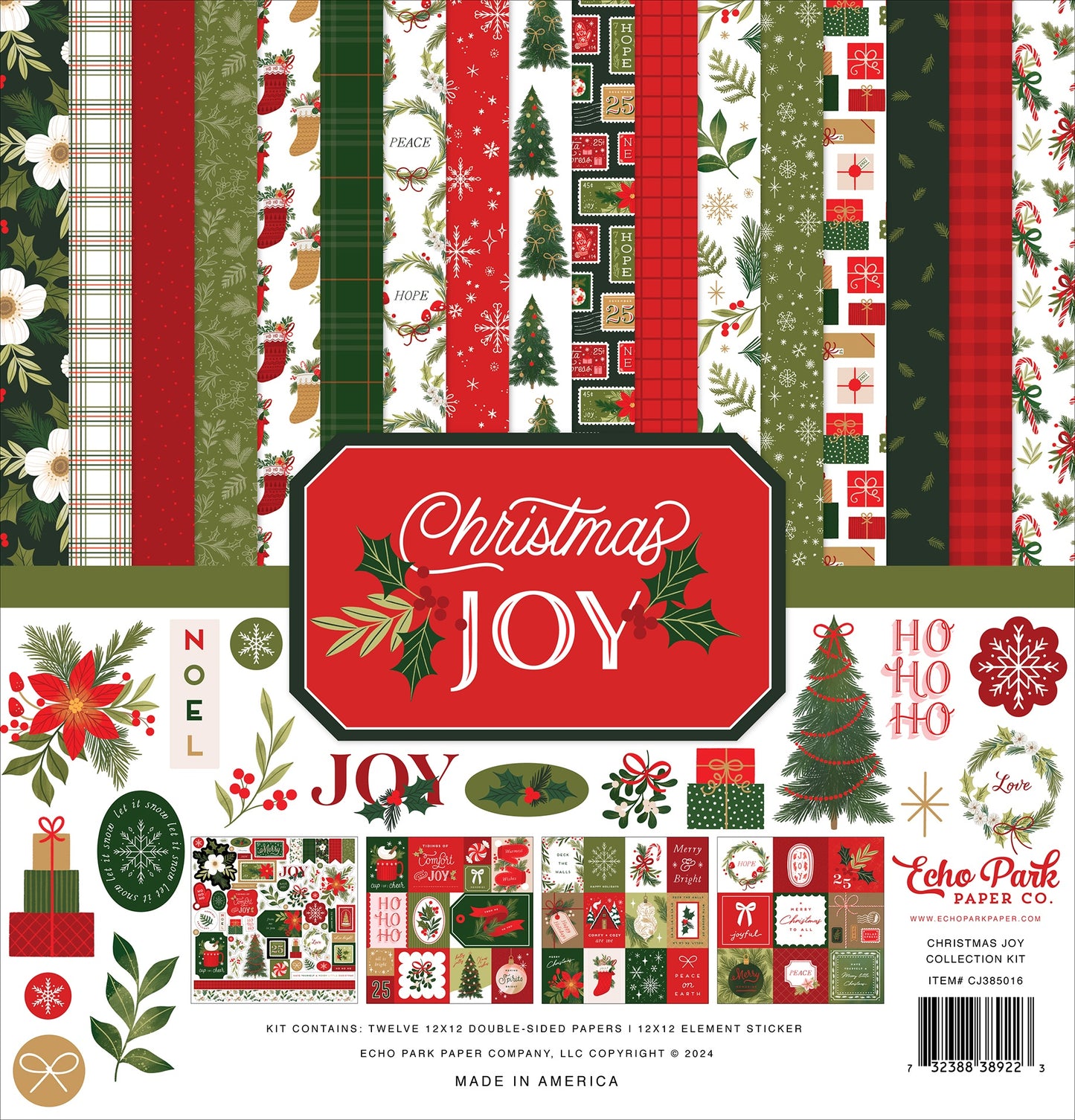 Echo Park Collection Kit 12"X12"-Christmas Joy