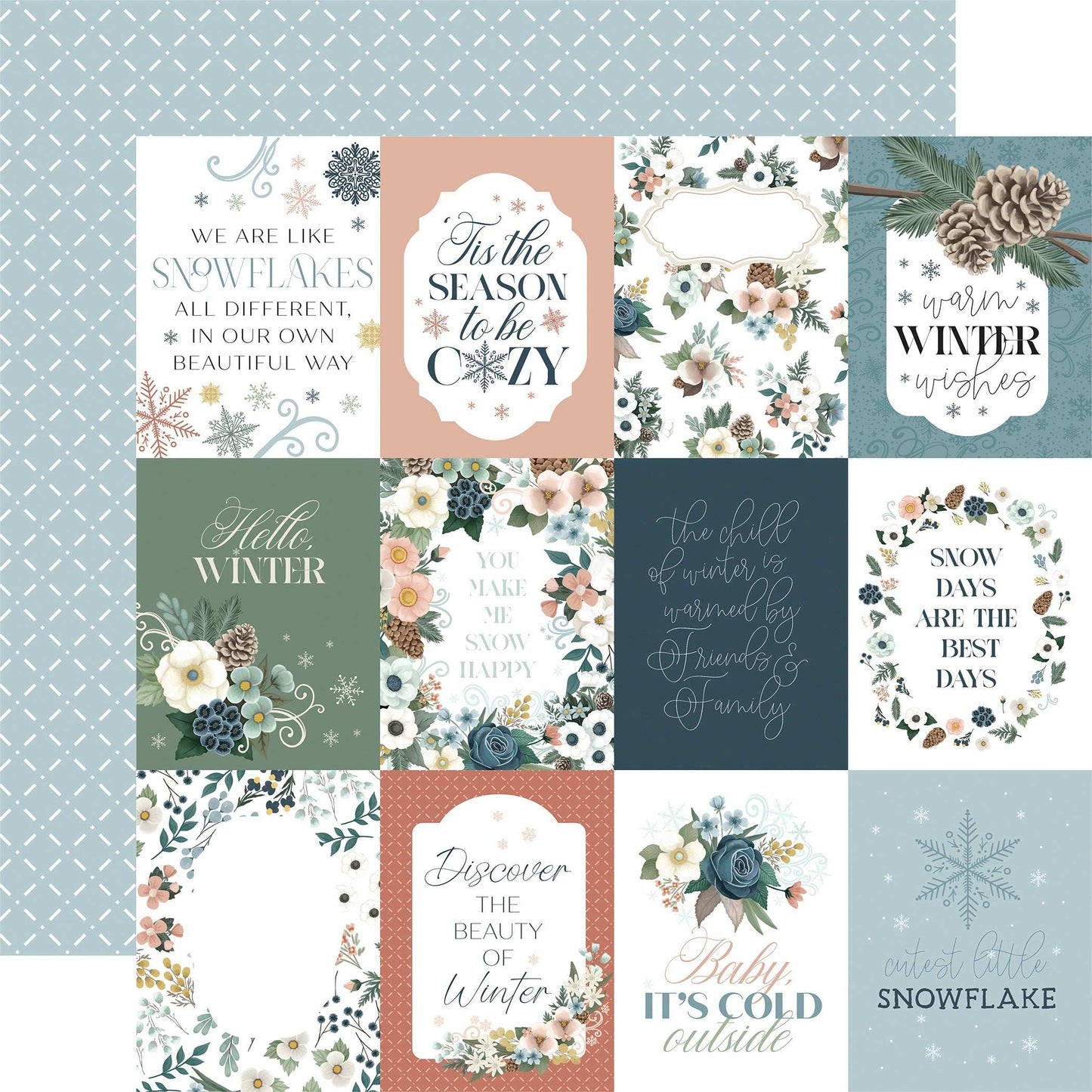 Winter Wonderland Double-Sided Cardstock 12"X12"-