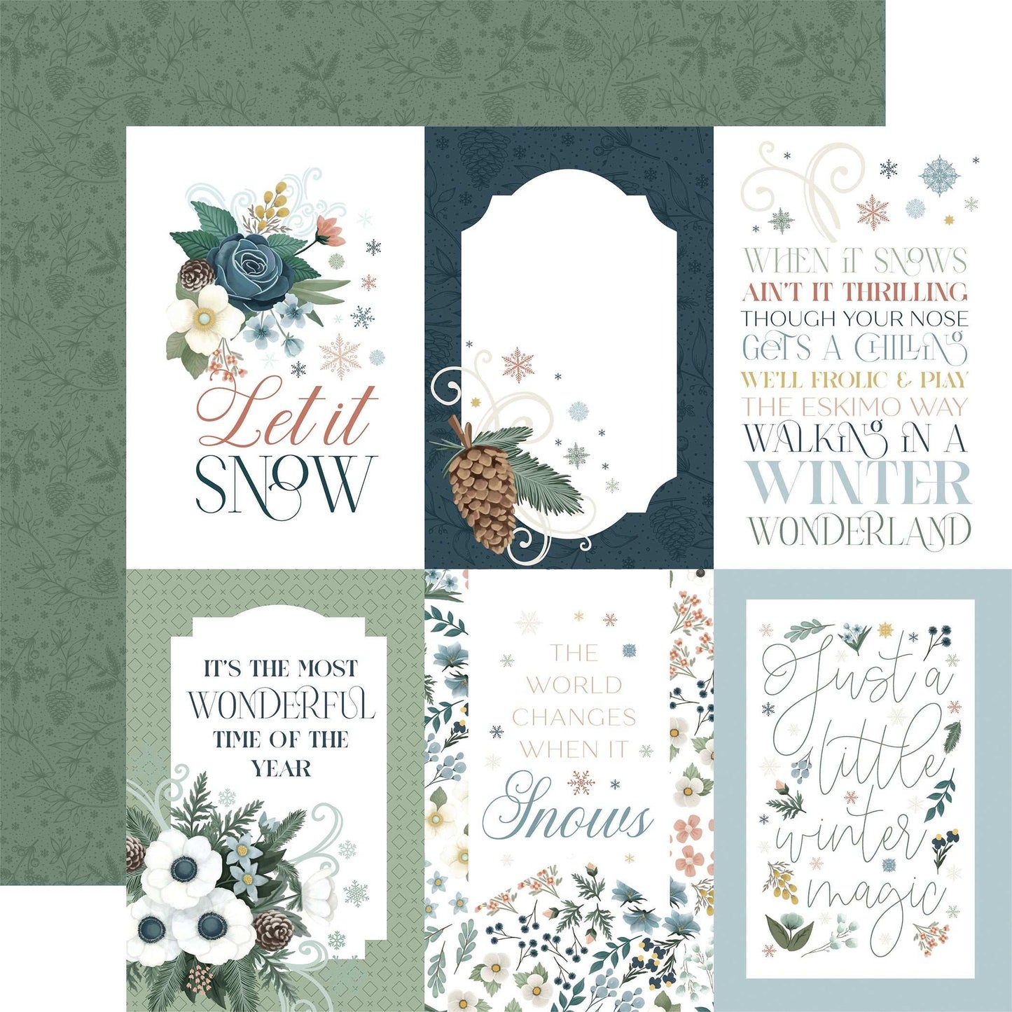 Winter Wonderland Double-Sided Cardstock 12"X12"-