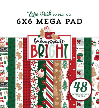 Echo Park Double-Sided Mega Paper Pad 6"X6"-Baking Spirits Bright