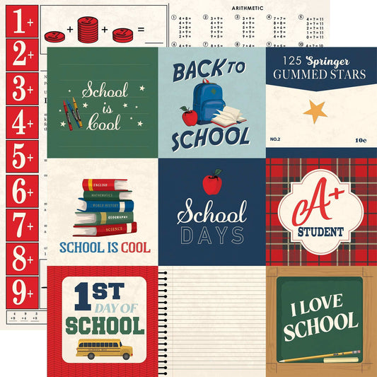 Back to School Double-Sided Cardstock 12"X12"-