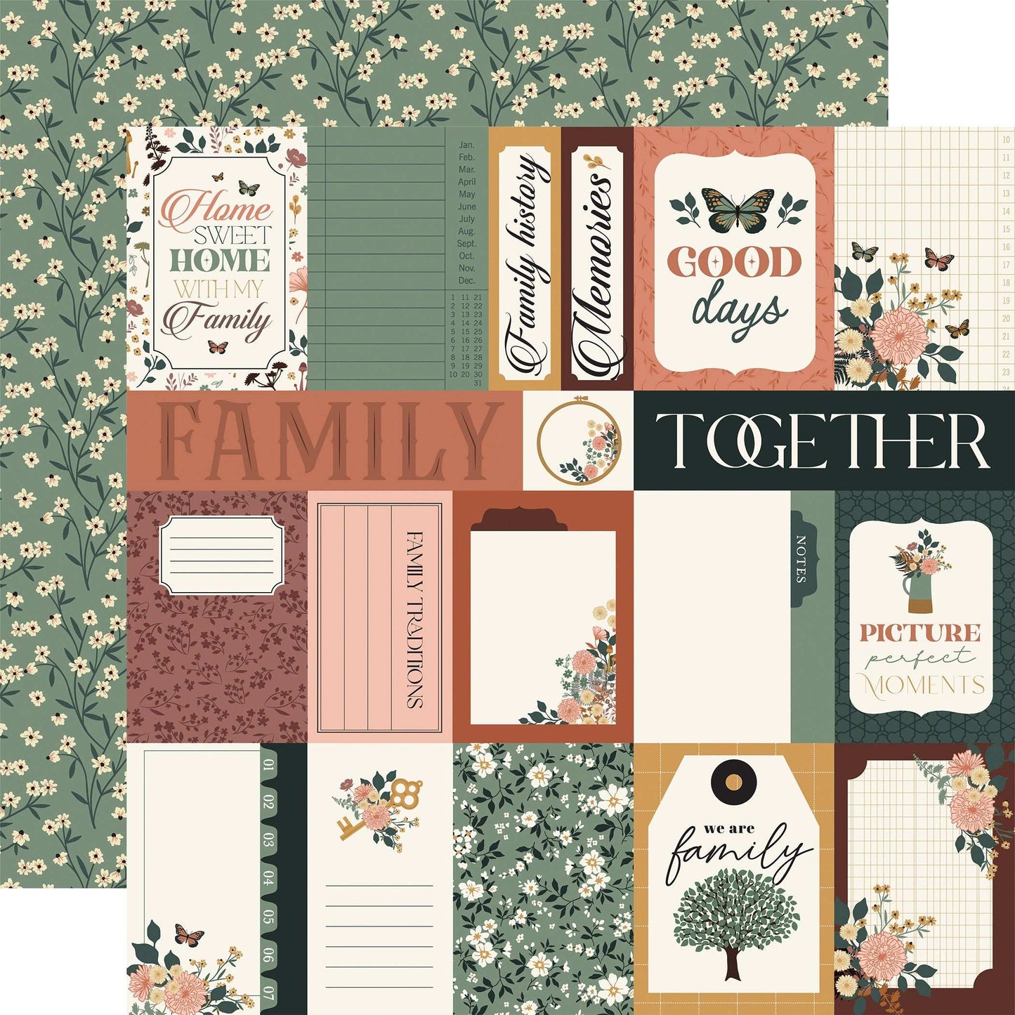 Family Double-Sided Cardstock 12"X12"-