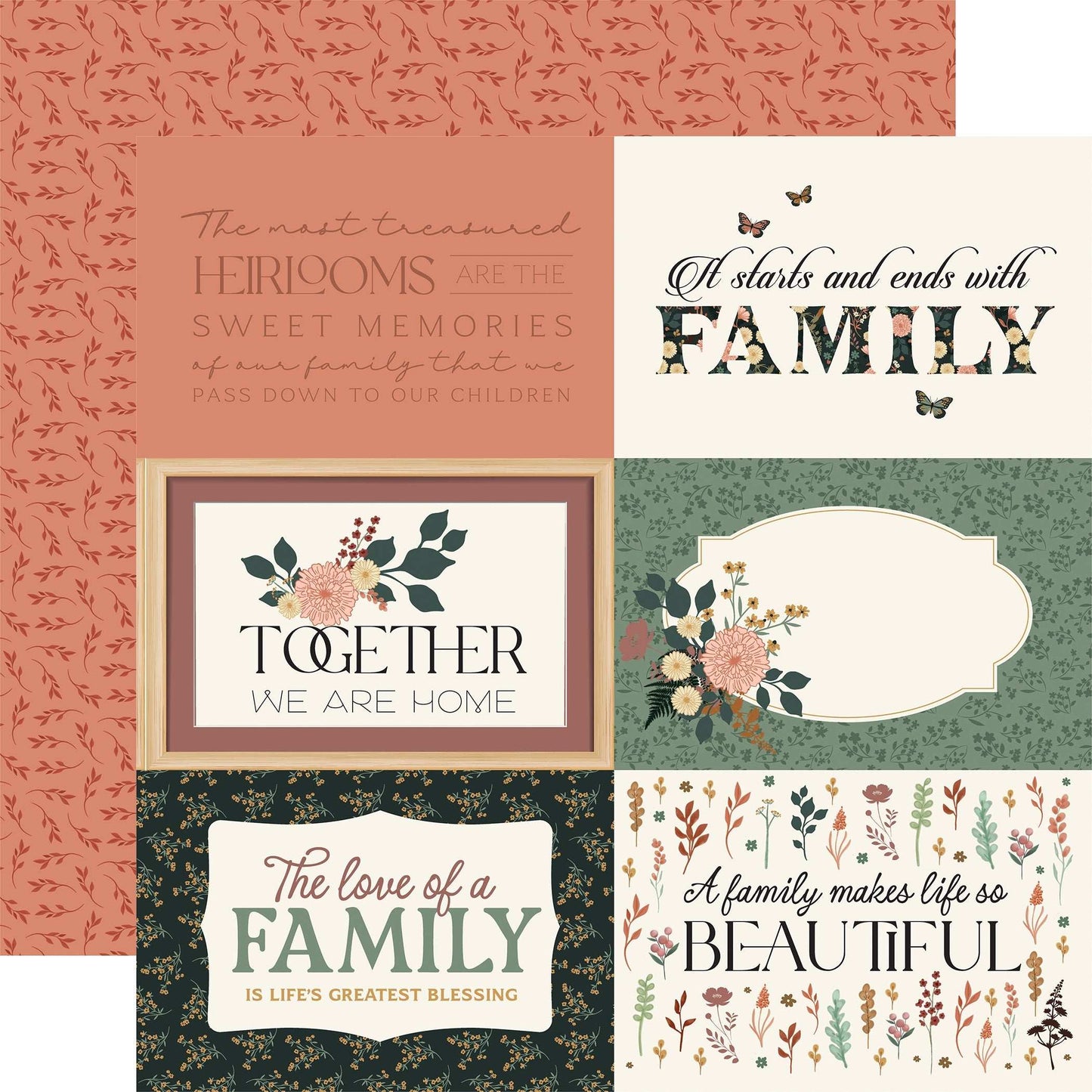 Family Double-Sided Cardstock 12"X12"-