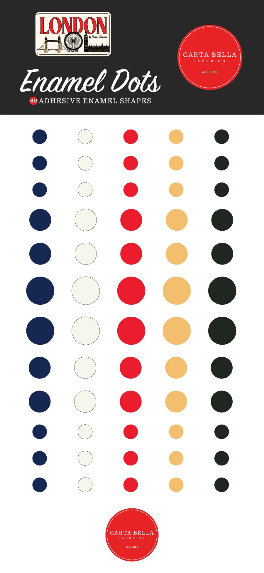 Carta Bella Enamel Dots-London