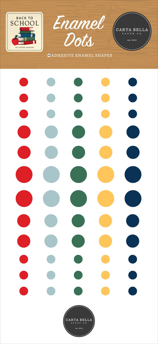 Carta Bella Enamel Dots-Back To School