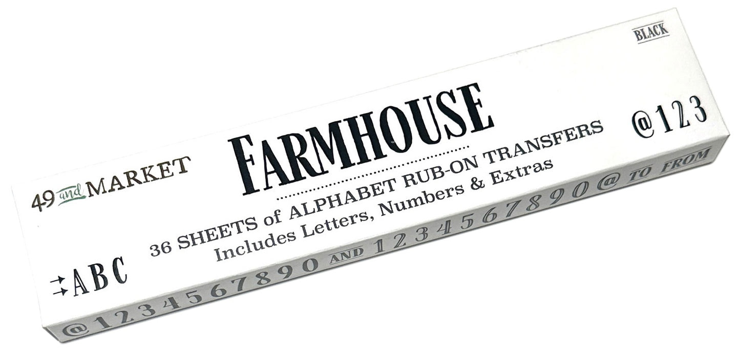 49 And Market Rub-On Transfer-Farmhouse