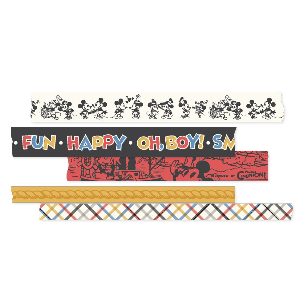 Say Cheese Classic Mouse Washi Tape-5/Pkg