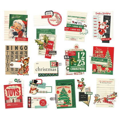 Simple Vintage Holly Jolly Bits & Pieces Die-Cuts-Layered