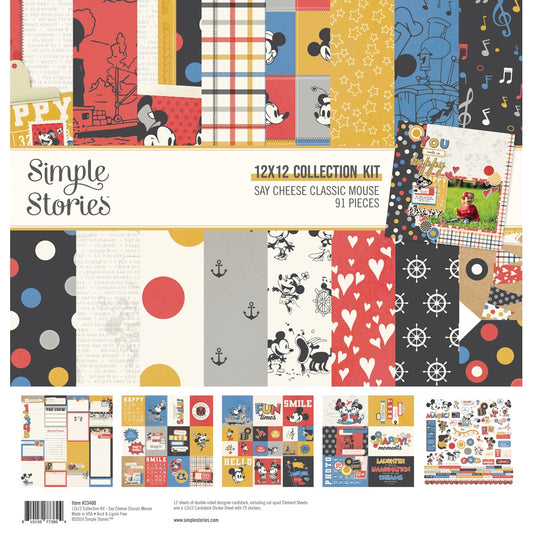 Simple Stories Collection Kit 12"X12"-Say Cheese Classic Mouse