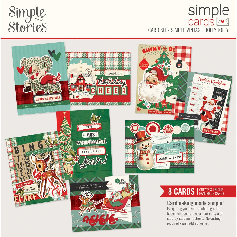 Simple Stories Simple Cards Card Kit-Simple Vintage Holly Jolly