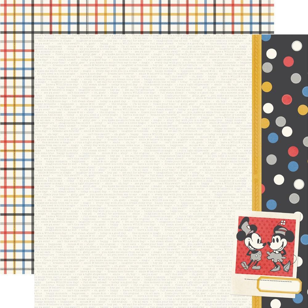 Say Cheese Classic Mouse Double-Sided Cardstock 12"X12"-