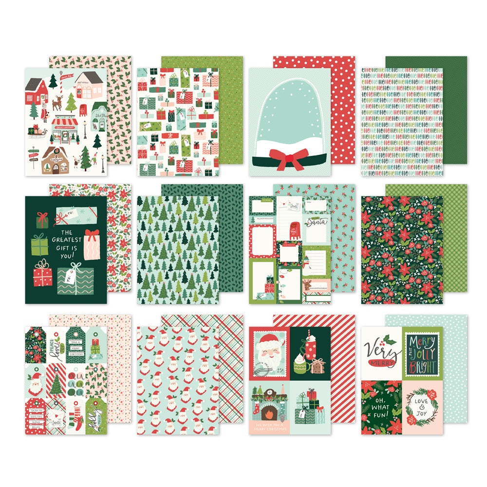 Simple Stories Double-Sided Paper Pad 6"X8" 24/Pkg-Santa's Village