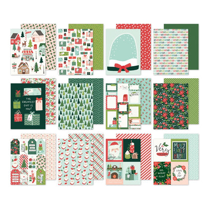 Simple Stories Double-Sided Paper Pad 6"X8" 24/Pkg-Santa's Village