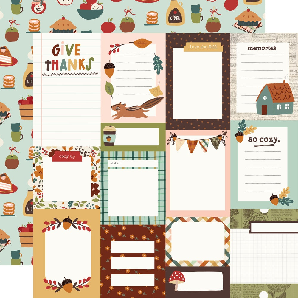 Cider & Donuts Double-Sided Cardstock 12"X12"-