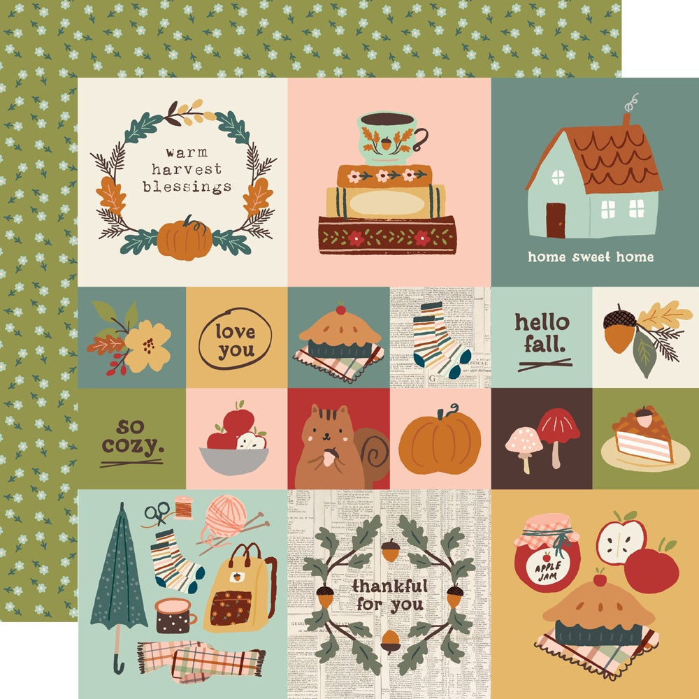 Cider & Donuts Double-Sided Cardstock 12"X12"-