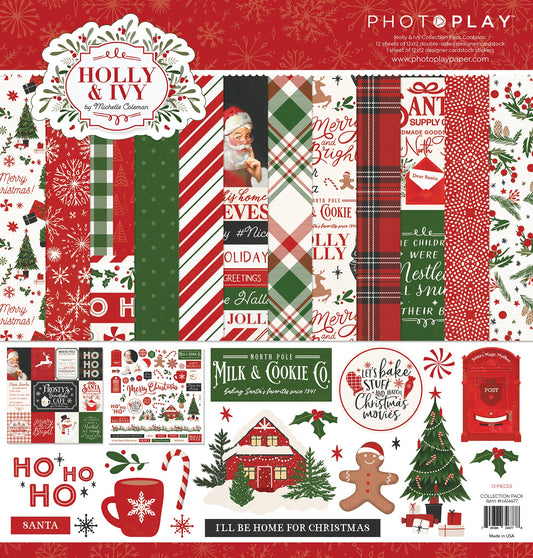 PhotoPlay Collection Pack 12"X12"-Holly And Ivy