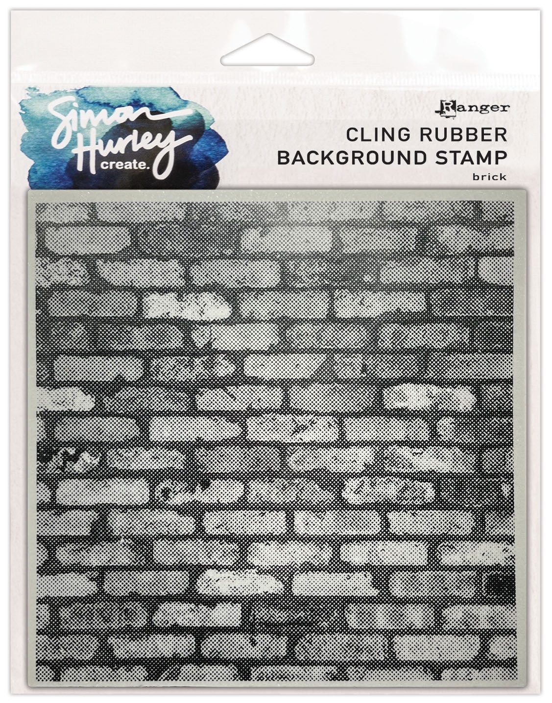 Simon Hurley create. Background Stamp 6"X6"-Brick