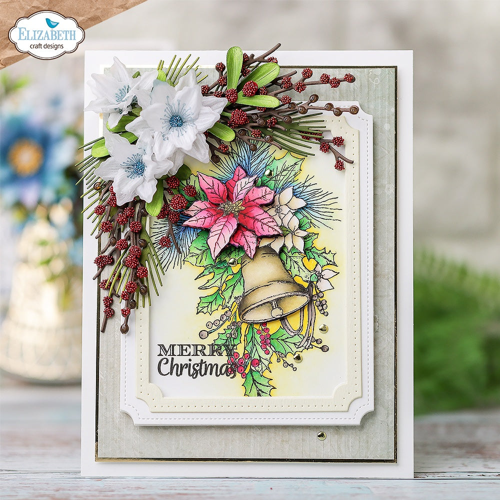 Elizabeth Craft Clear Stamps-Joyous Christmas