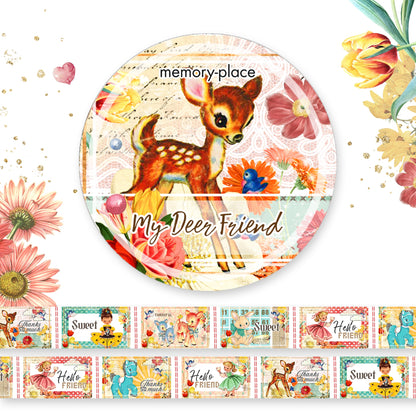 Memory Place Washi Tape 15mmX5m-My Deer Friend #1