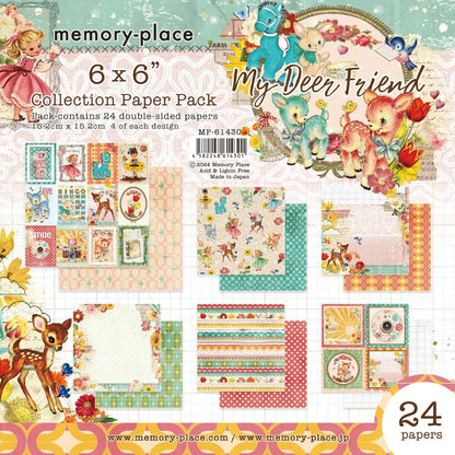 Memory Place Double-Sided Paper Pack 6"X6" 24/Pkg-My Deer Friend