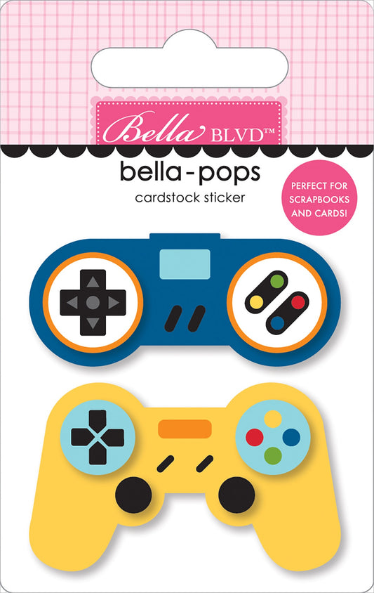 Teen Vibe Carson Bella-Pops 3D Stickers-Game Over