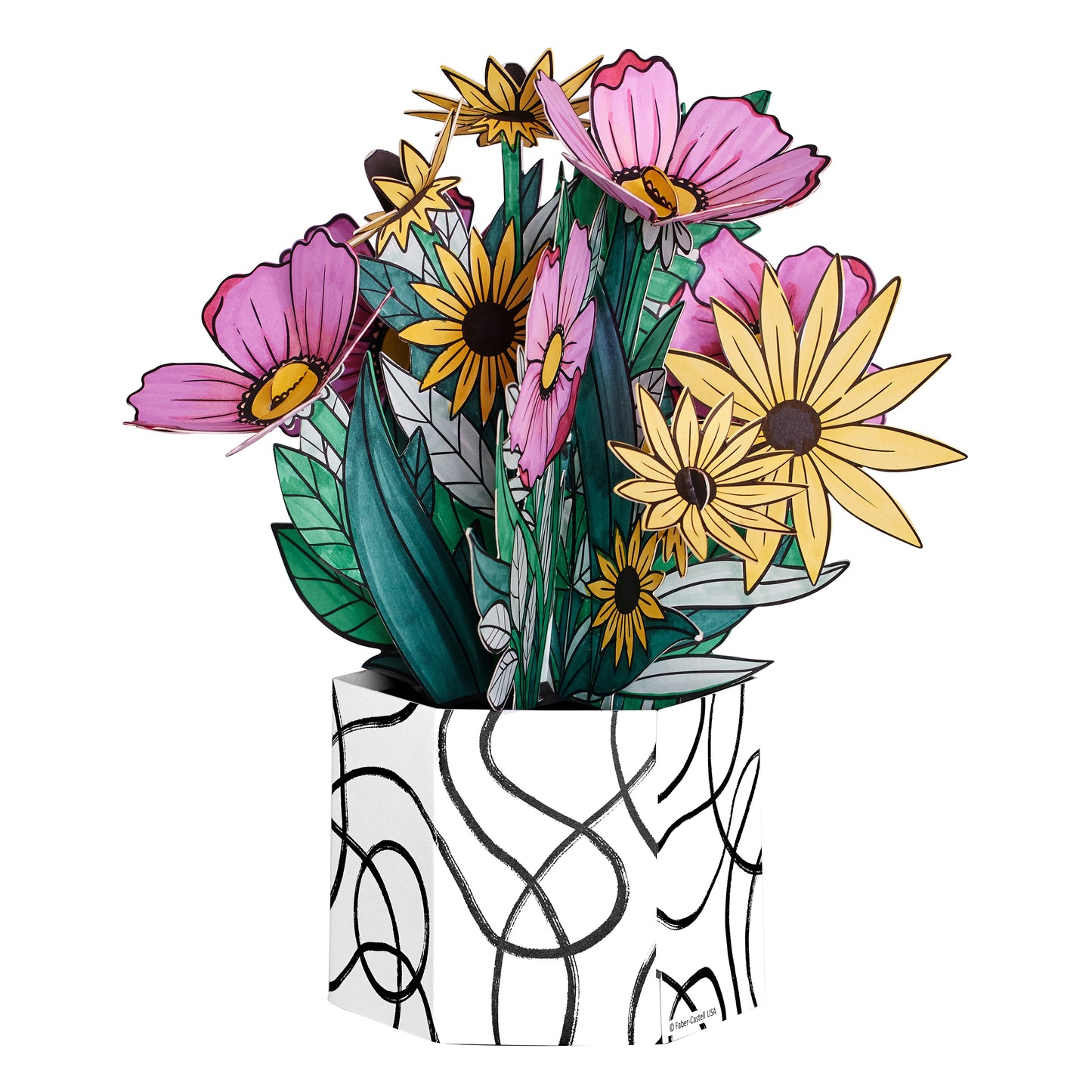 Faber Castell Pop Up Coloring Bouquet-Wildflower Bunch