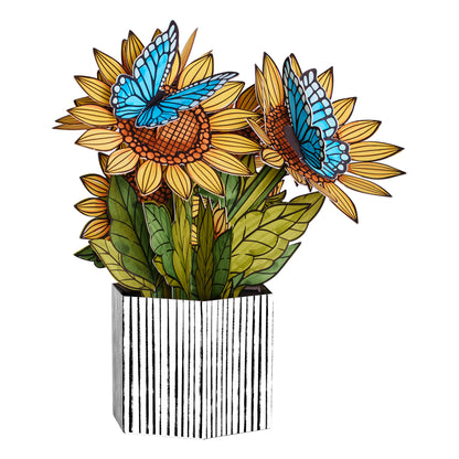 Faber Castell Pop Up Coloring Bouquet-Sunflowers & Butterflies