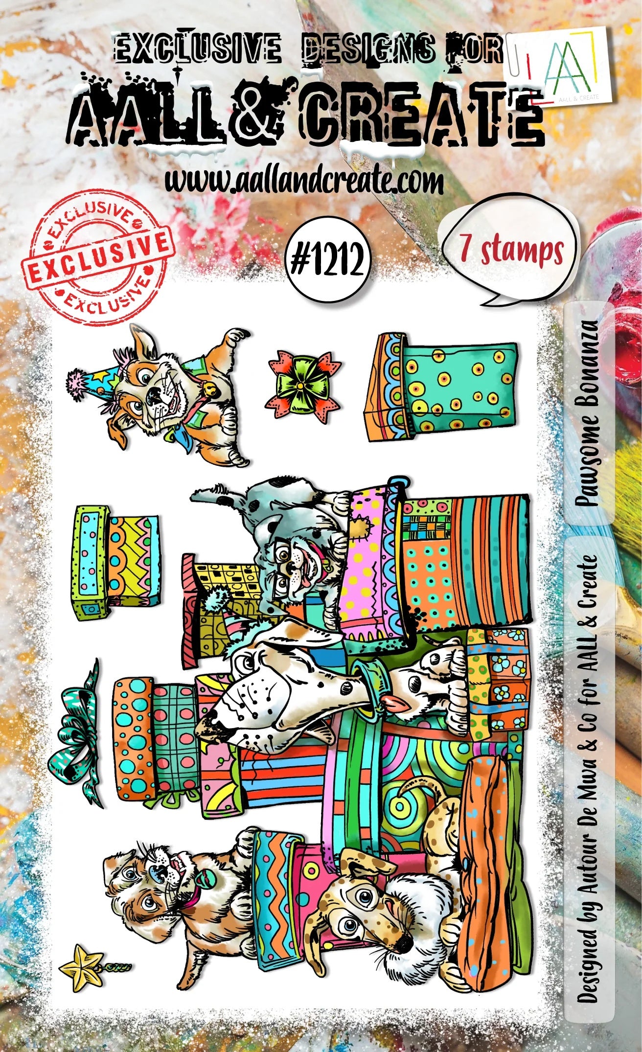 AALL And Create A6 Photopolymer Clear Stamp Set -Pawsome Bonanza