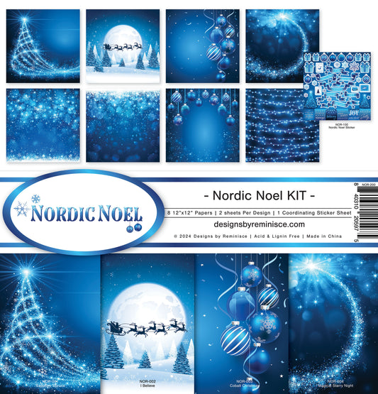 Reminisce Collection Kit 12"X12"-Nordic Noel