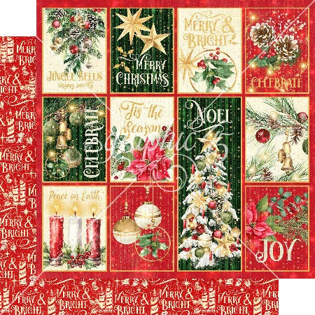 Merry & Bright Double-Sided Cardstock 12"X12"-Merry & Bright