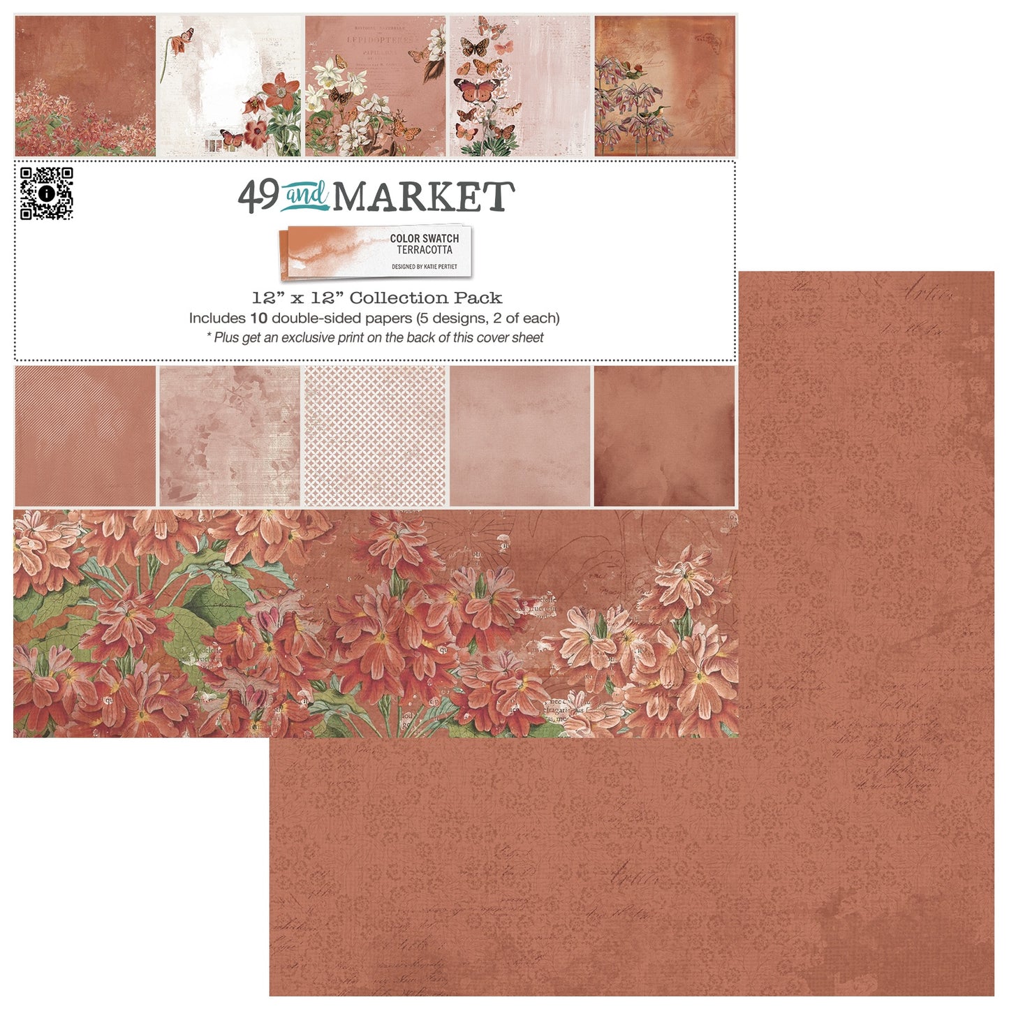 49 & Market Collection Pack 12"X12"-Color Swatch: Terracotta