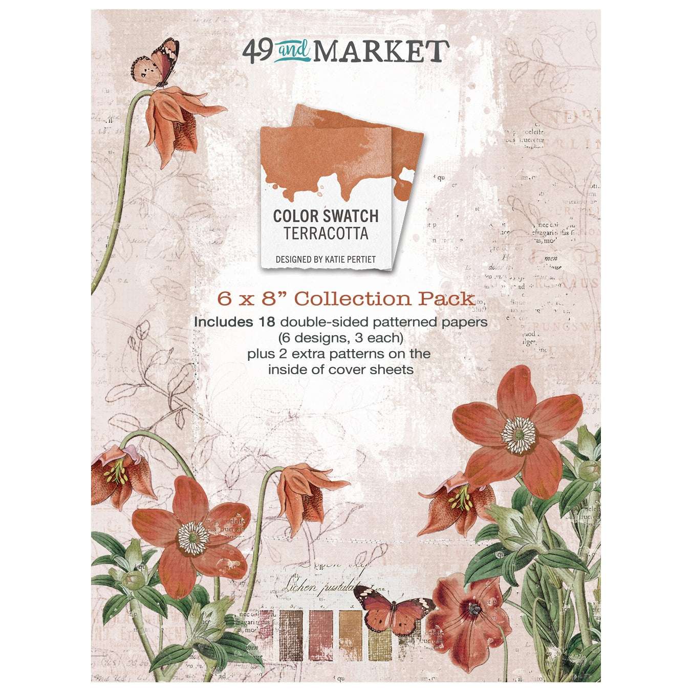 49 And Market Collection Pack 6"X8"-Color Swatch: Terracotta